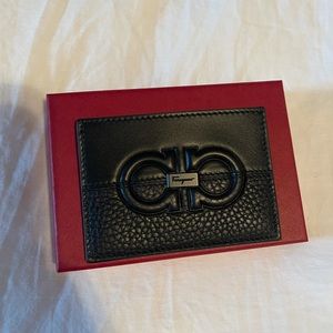 Salvatore Ferragamo Firenze Leather Card Case